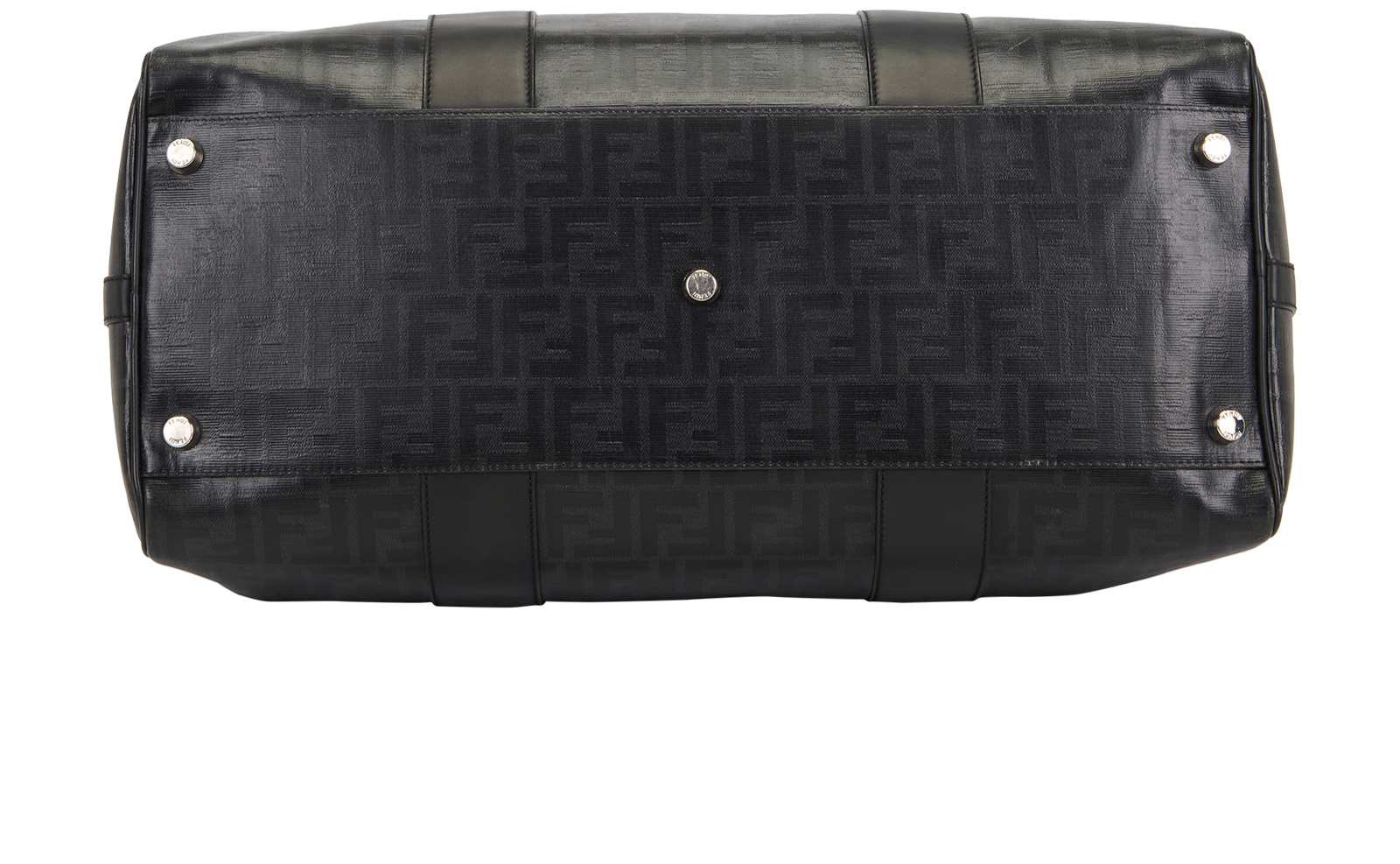 FF Logo Weekender, &pound;950, Handbags, Black, Canvas/Leather, Top view